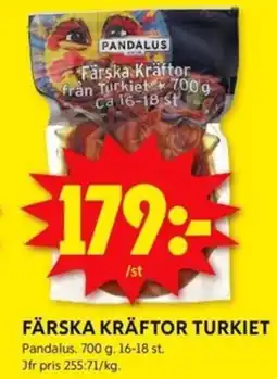 ICA Kvantum FÄRSKA KRÄFTOR TURKIET erbjuda