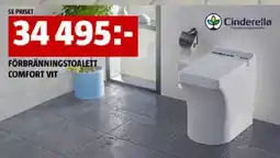 Bauhaus FÖRBRÄNNINGSTOALETT COMFORT VIT erbjuda