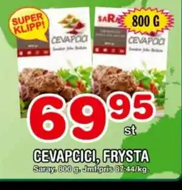 Nya Pulsen CEVAPCICI, FRYSTA Saray erbjuda