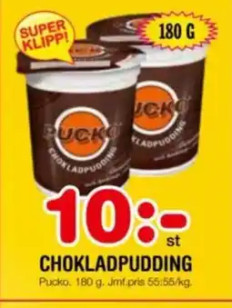 Nya Pulsen CHOKLADPUDDING Pucko erbjuda