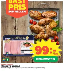 Coop FÄRSK KYCKLINGFILÉ erbjuda