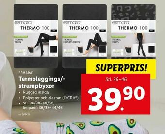 Lidl Termoleggings­/- strumpbyxor erbjuda