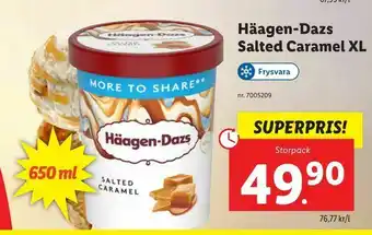 Lidl Häagen-Dazs. Salted Caramel XL erbjuda