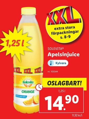 Lidl Apelsinjuice erbjuda