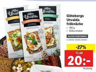 Lidl Göteborgs Utvalda fröknäcke erbjuda