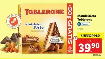Mandeltårta Toblerone