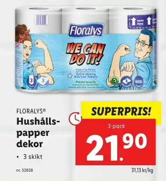 Hushållspapper dekor