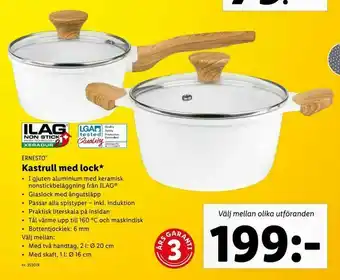 Lidl Kastrull med lock erbjuda