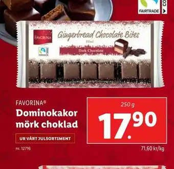 Lidl Dominokakor mörk choklad erbjuda