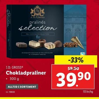 Lidl Chokladpraliner erbjuda