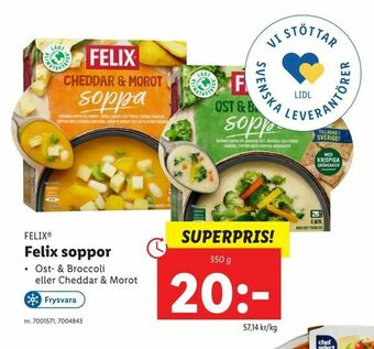 Lidl Felix soppor erbjuda
