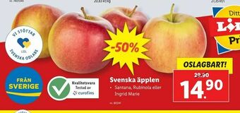 Lidl Svenska äpplen erbjuda