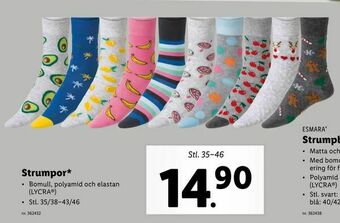 Lidl Strumpor erbjuda