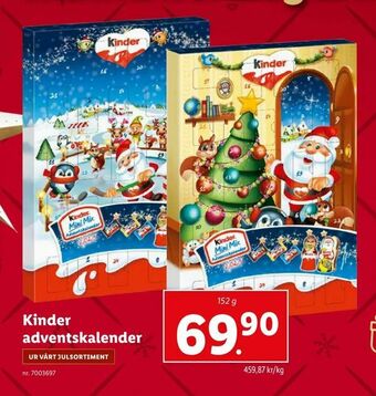 Lidl Kinder ­ advents­kalender erbjuda