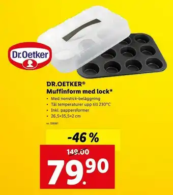 Lidl DR.OETKER® Muffinform med lock erbjuda