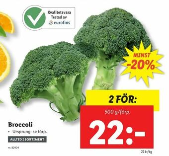 Lidl Broccoli erbjuda
