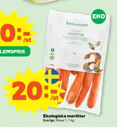 Stora Coop Ekologiska morötter erbjuda