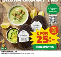 Coop ÄTMOGEN AVOKADO erbjuda