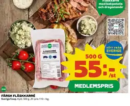 Coop FÄRSK FLÄSKKARRÉ erbjuda