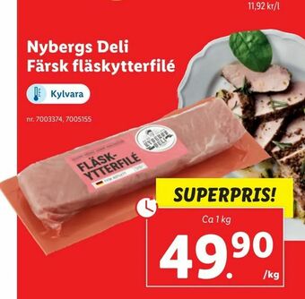 Lidl Nybergs Deli Färsk fläskytterfilé erbjuda