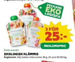 Coop EKOLOGISK KLÄMMIS erbjuda