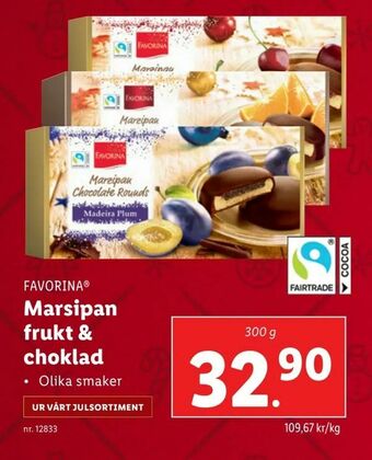Lidl Marsipan frukt & choklad erbjuda