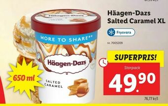 Lidl Häagen-Dazs. Salted Caramel XL erbjuda