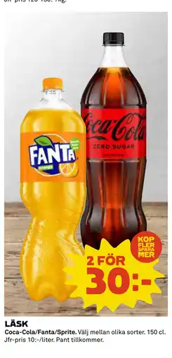 Coop Daglivs LÄSK erbjuda