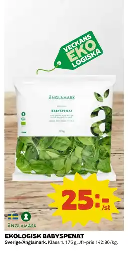 Coop Daglivs EKOLOGISK BABYSPENAT erbjuda