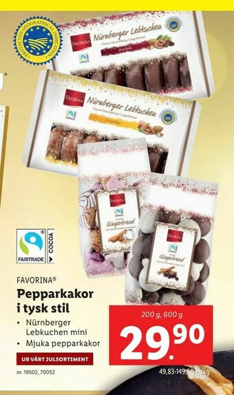 Lidl Pepparkakor i tysk stil erbjuda
