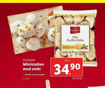 Lidl Ministollen med smör erbjuda