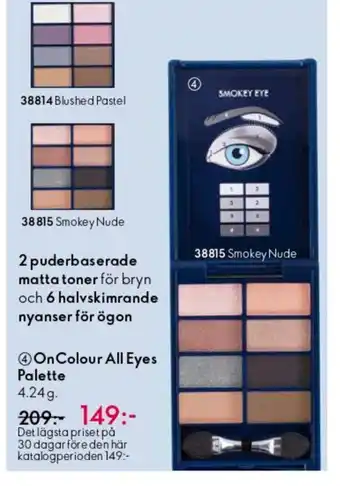 Oriflame On Colour All Eyes Palette erbjuda