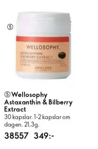 Oriflame Wellosophy Astaxanthin & Bilberry Extract erbjuda