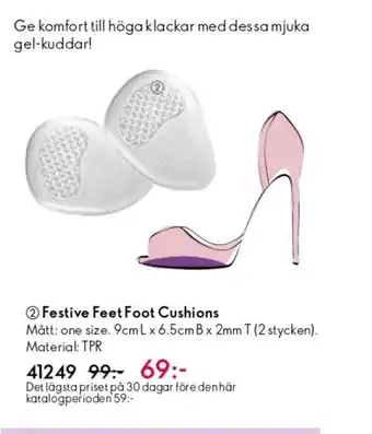 Oriflame Festive Feet Foot Cushions erbjuda
