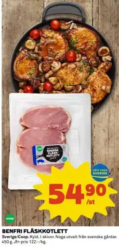 Coop BENFRI FLÄSKKOTLETT erbjuda
