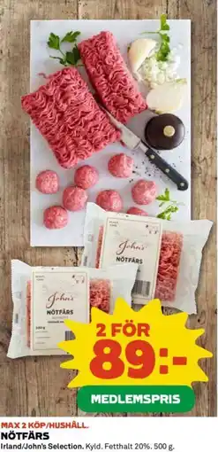 Coop NÖTFÄRS erbjuda