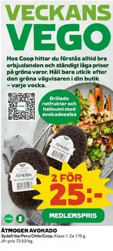 Coop ÄTMOGEN AVOKADO erbjuda