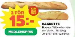 Coop BAGUETTE erbjuda
