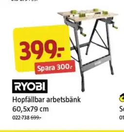 Jula Ryobi arbetsbänk erbjuda
