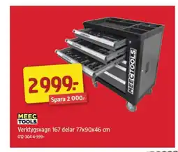 Jula Meec tools verktygsvagn erbjuda