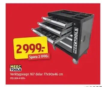 Jula Meec tools verktygsvagn erbjuda