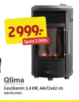 Jula Qlima gasolkamin erbjuda