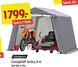 Jula Hamron garagetält erbjuda