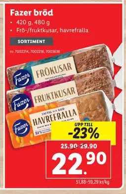 Lidl Fazer bröd erbjuda