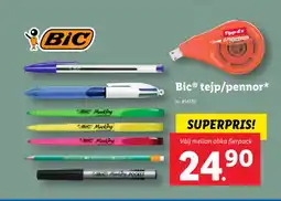Lidl Bic tejp/pennor erbjuda