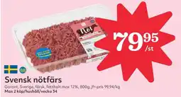 Hemköp Svensk nötfärs erbjuda