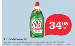 Hemköp Yes handdiskmedel erbjuda