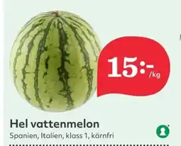 Hemköp Hel vattenmelon erbjuda