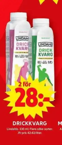 ICA Maxi Lindahls drickkvarg erbjuda