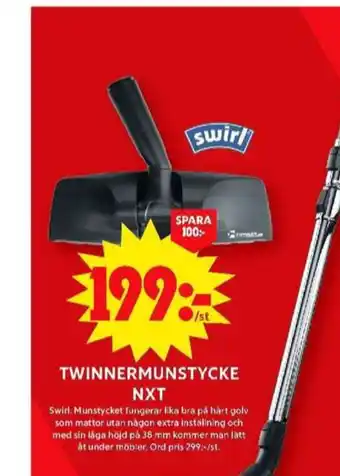 ICA Maxi Twinner dammsugarmunstycke erbjuda